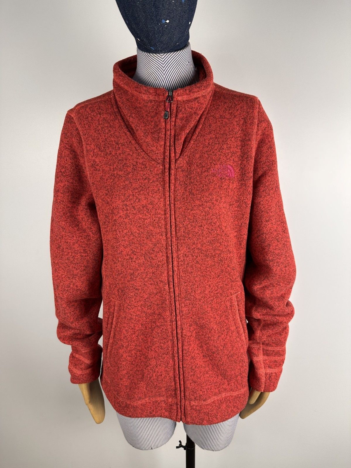 The North Face The North Face Womens Red Fleece Jacket Full Zip Size M Size M / US 6-8 / IT 42-44 - 1 Thumbnail