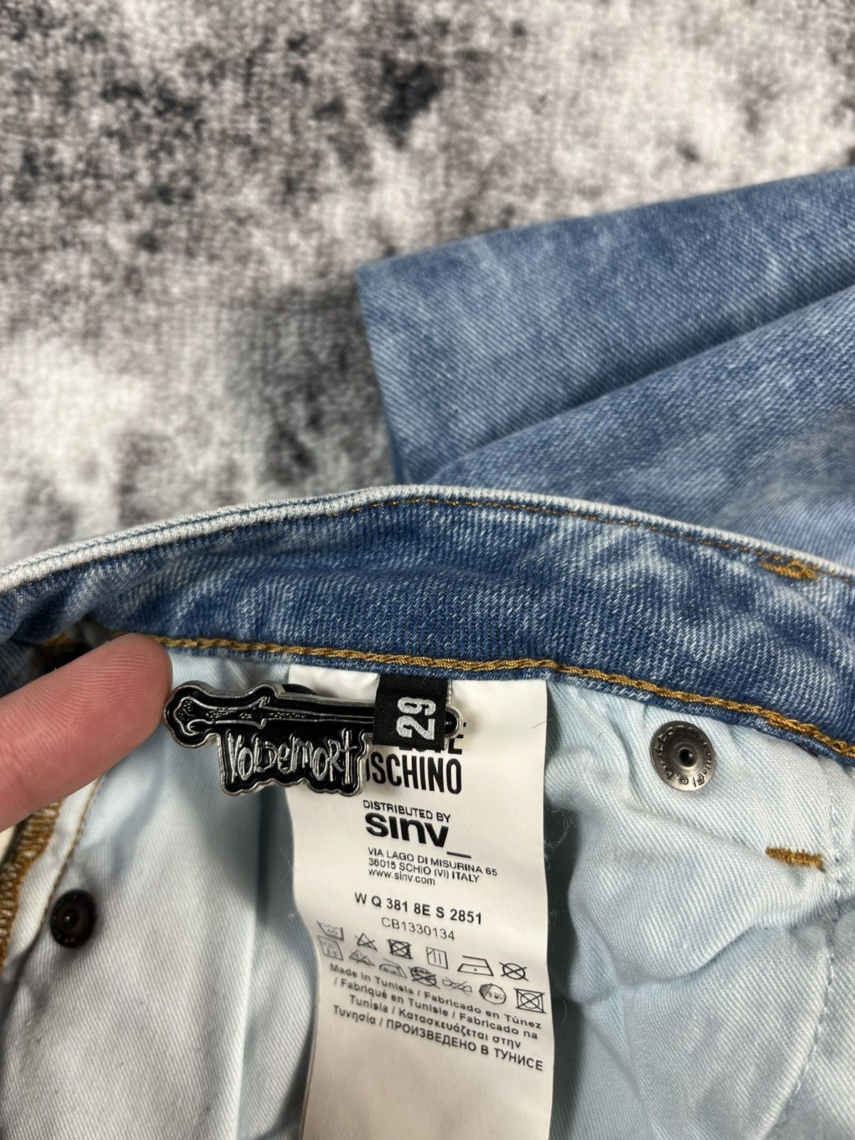 Love Moschino Love Moschino Paint Splatter Denim Jeans Women 29 Italy Size 29" - 9 Thumbnail