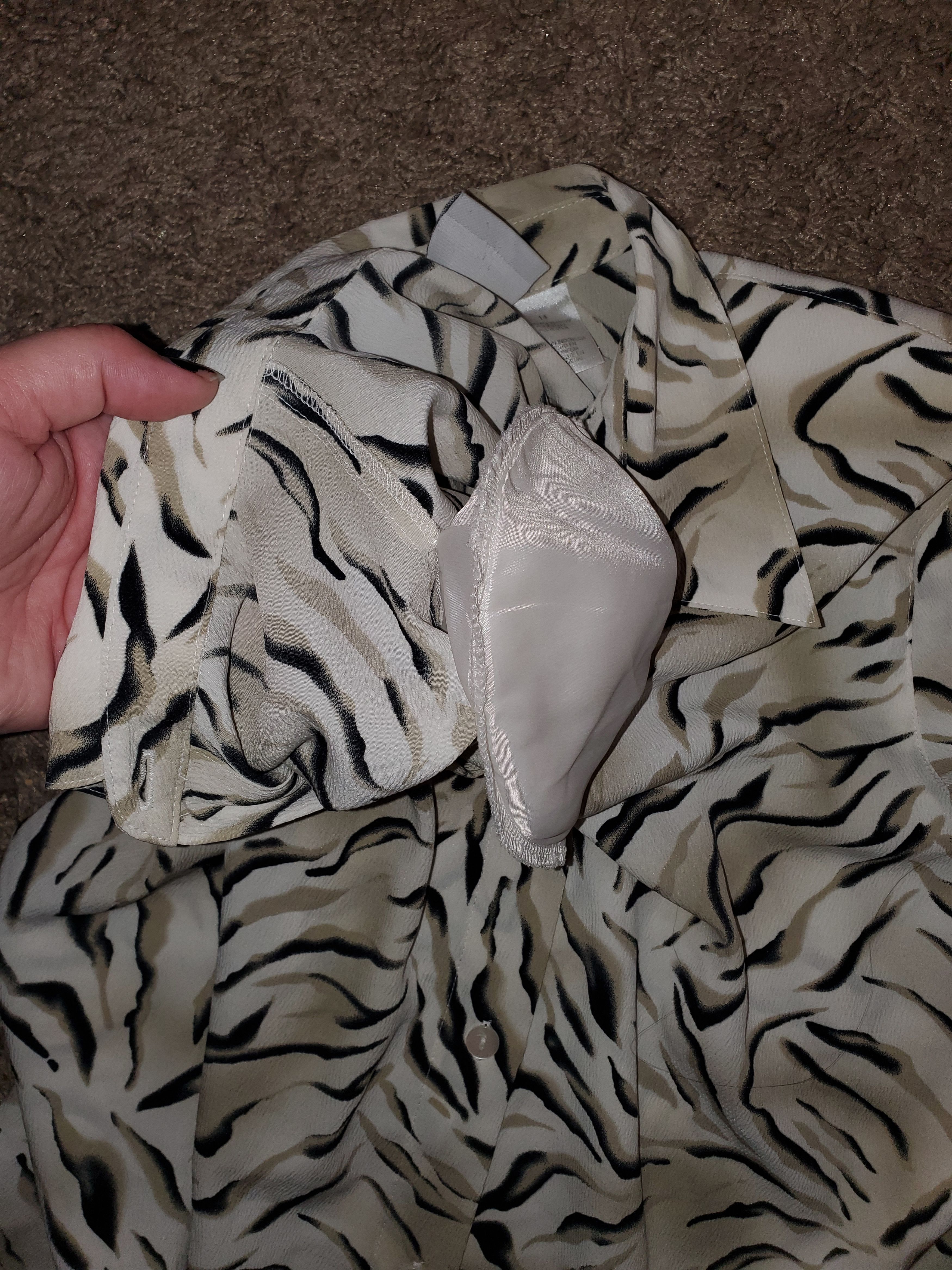 Other Alfred Dunner zebra print blouse - size 14 Size XL / US 12-14 / IT 48-50 - 3 Thumbnail