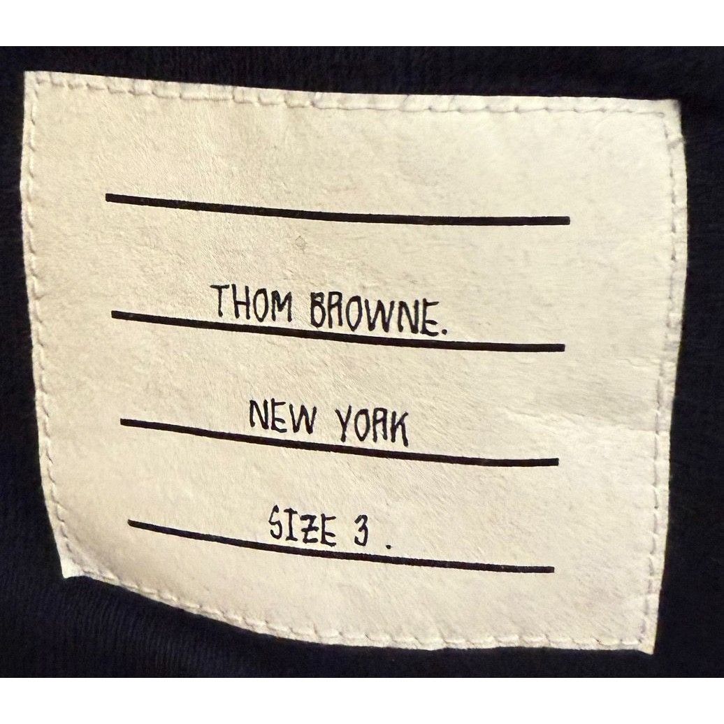 Thom Browne Thom Browne Navy Hoodie With White Stripes Size 3 100% Size M / US 6-8 / IT 42-44 - 4 Thumbnail