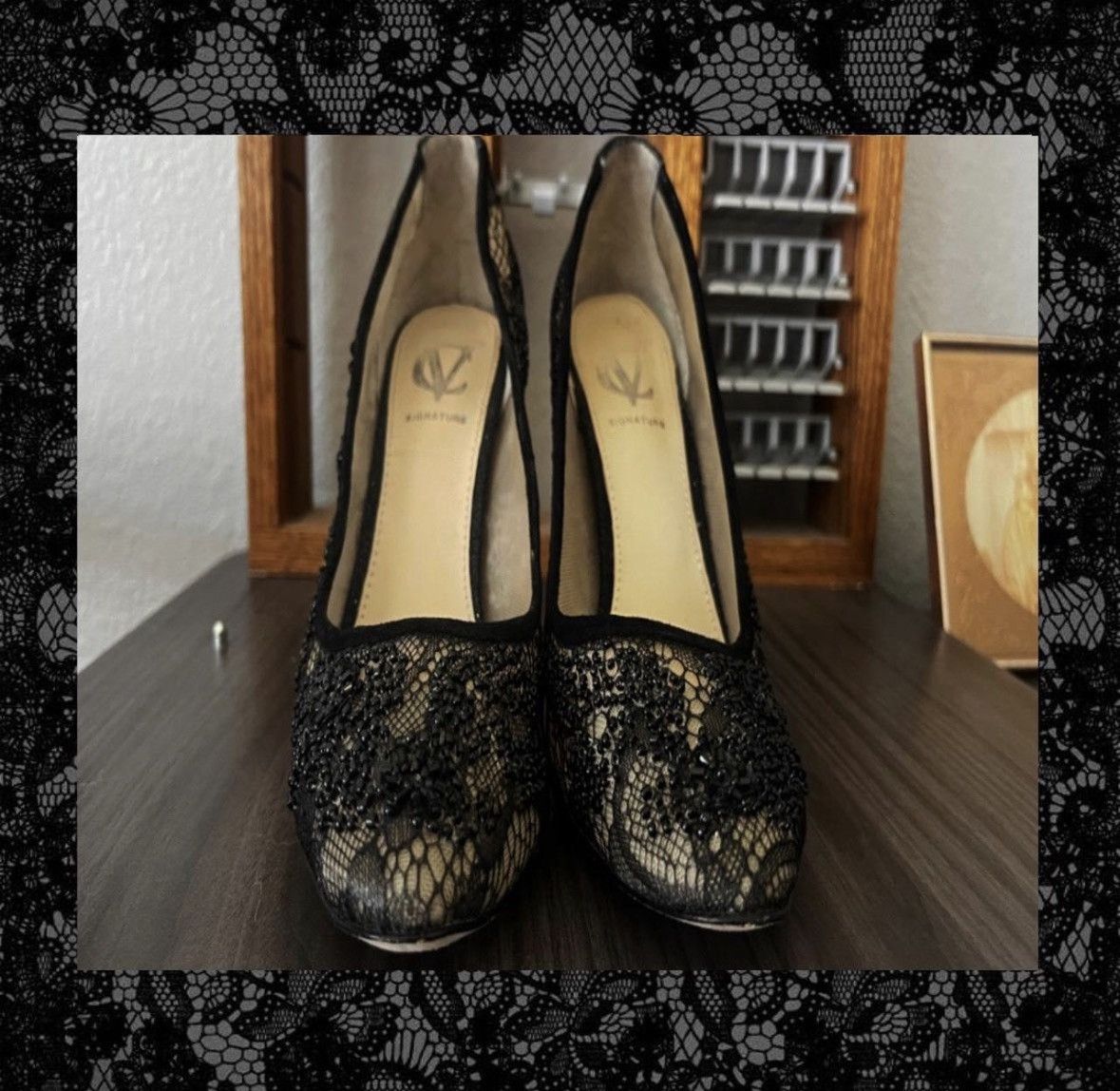 Steve Madden Black beaded heels Size US 6.5 / IT 36.5 - 2 Thumbnail