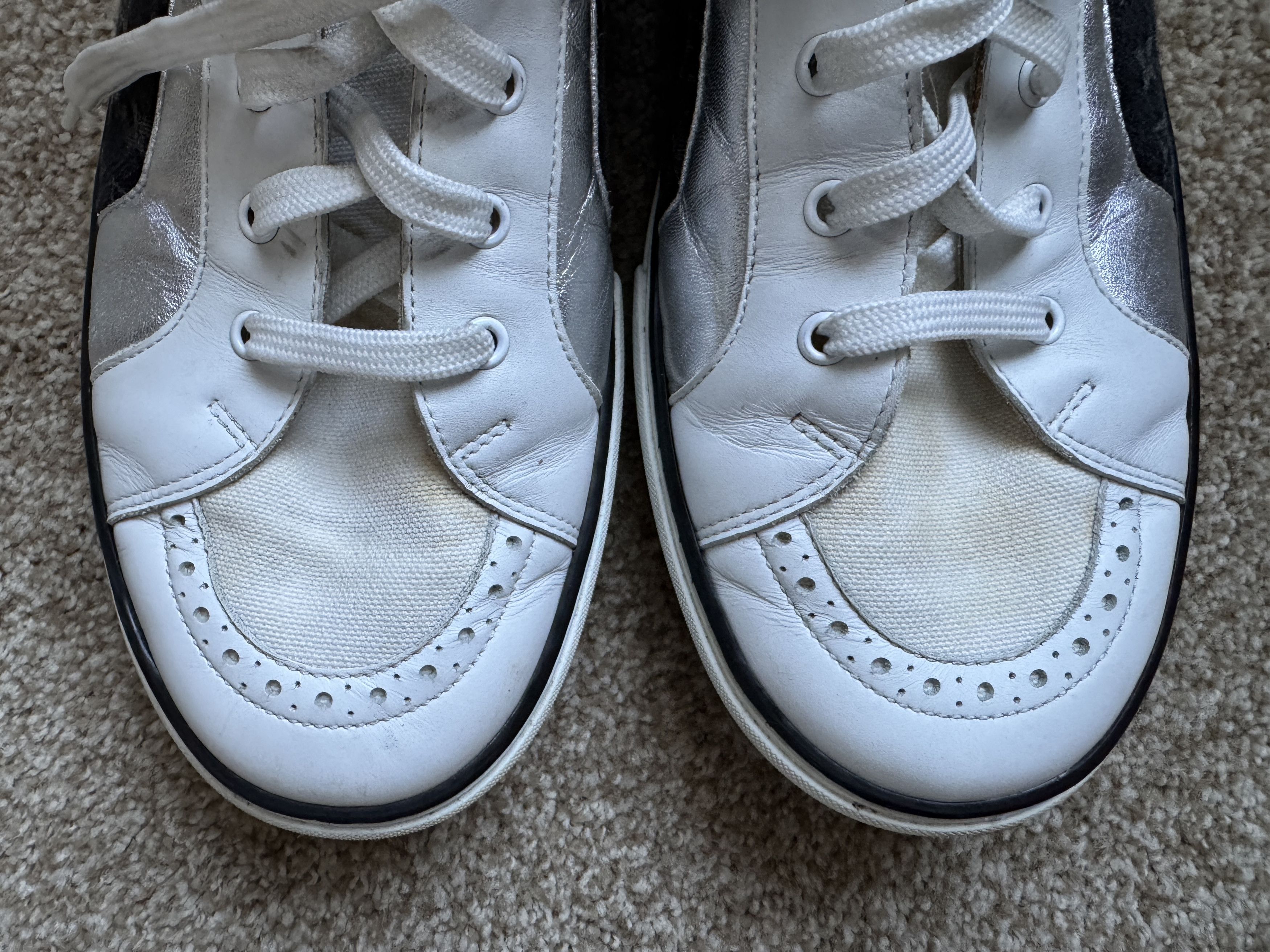 Louis Vuitton RARE Louis Vuitton Denim/Silver Skate Shoe Size 45 Size US 12 / EU 45 - 6 Thumbnail