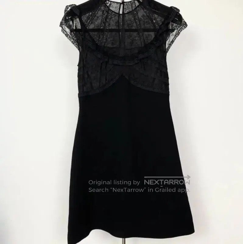 Miu Miu Miu Miu Black Summer Lace Short Dress 0089 | Grailed