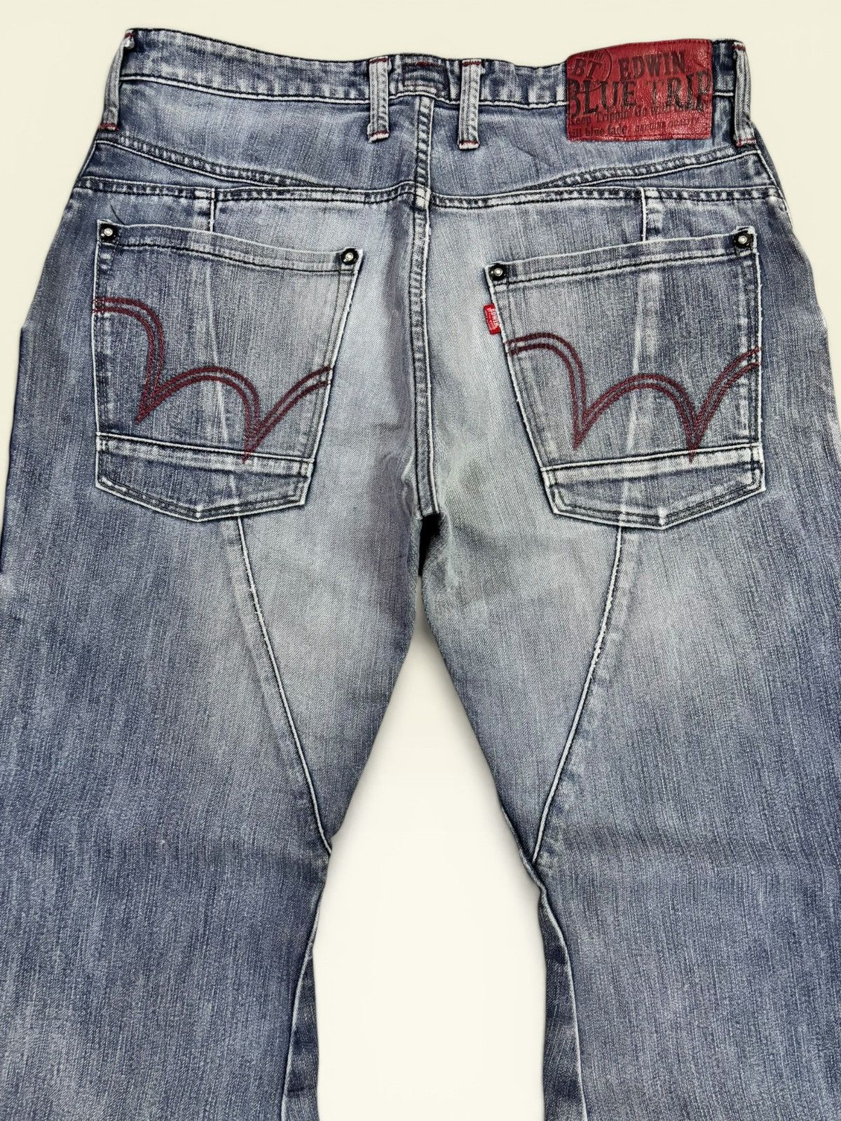 Comme des Garcons Japan Edwin Blue Trip Cargo Ultility Fade Jeans Size US 34 / EU 50 - 9 Thumbnail