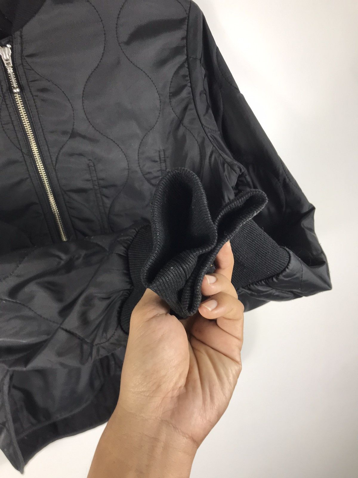 FiveBrother × Vintage ⚡️Vintage Five Brother Zipper Quilted Crop Jacket Size M / US 6-8 / IT 42-44 - 7 Thumbnail