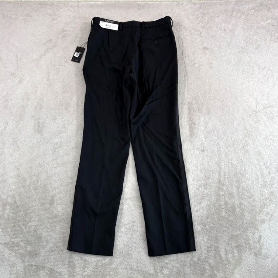 Ralph Lauren Lauren Ralph Lauren LRL Belrick Pants Dress Wool Black Stretch Size 28 Women Straight Leg Flat Front Modern Formal Trousers Size 28" / US 6 / IT 42 - 5 Thumbnail