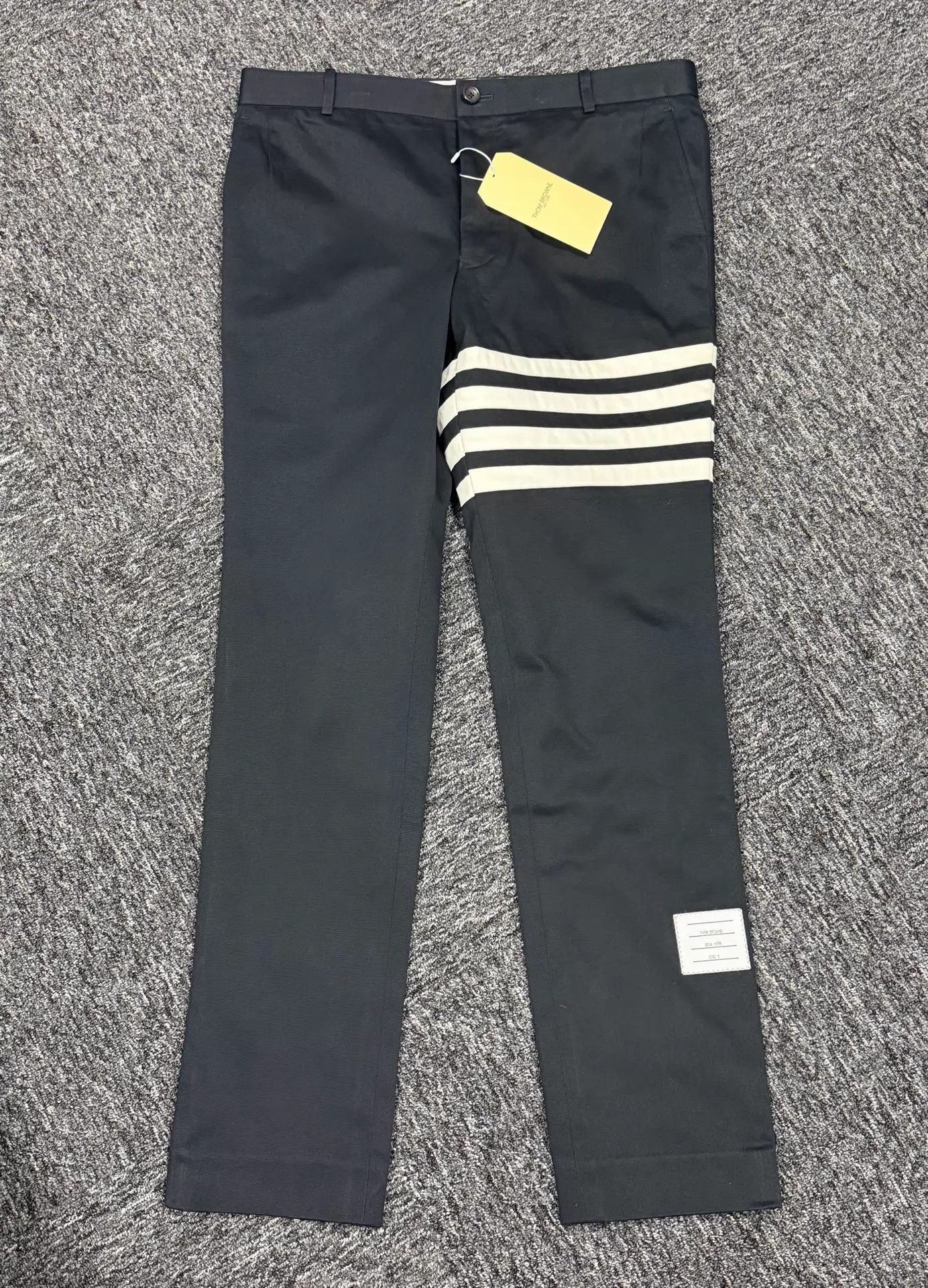 Thom Browne Thom Browne Classic 4-Bar Chino Navy Blue Size 2 Size US 32 / EU 48 - 3 Thumbnail