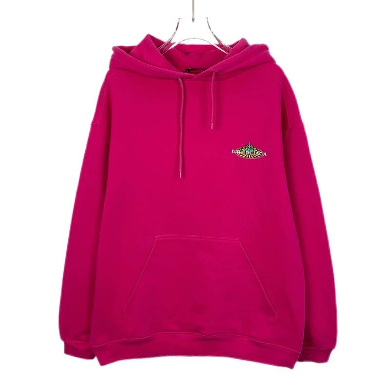 Other Balenciaga Rose-pink monogrammed hooded cotton drawstring Size XS / US 0-2 / IT 36-38 - 1 Thumbnail