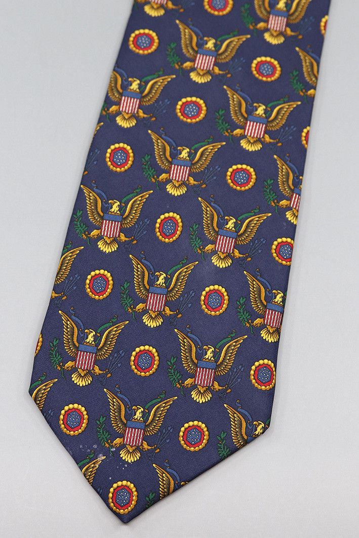 Other Oger Patriotic Eagle Tie – USA Emblem Vintage Necktie Size ONE SIZE - 1 Thumbnail