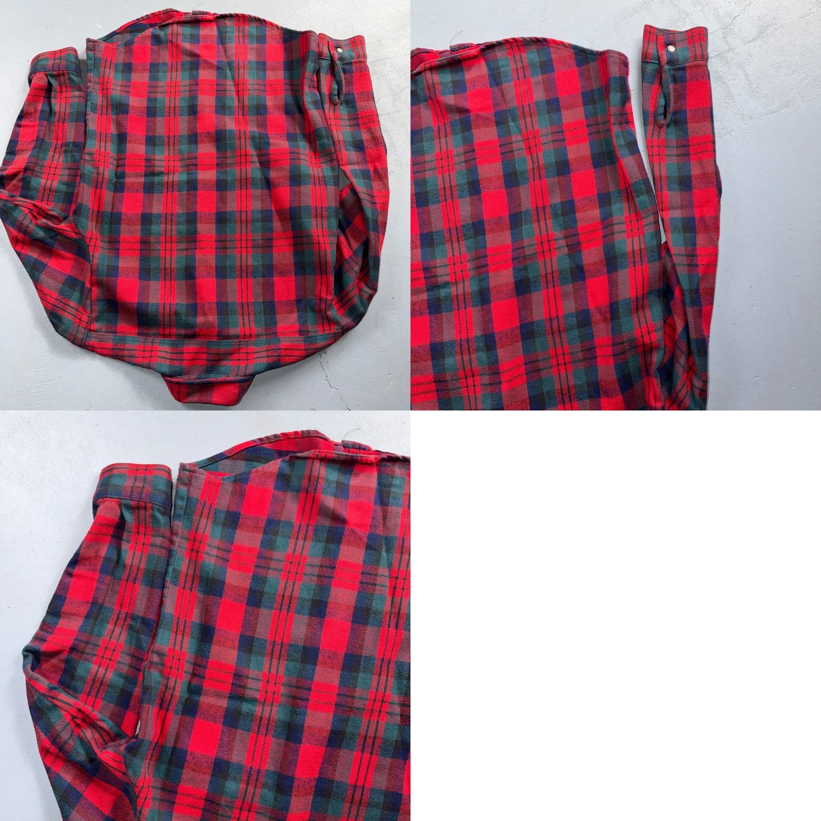 Vintage VINTAGE Five Brother Shirt Mens M Plaid Flannel Shadow Green Red USA 1980s 80s Button-Up Casual Workwear Size US M / EU 48-50 / 2 - 8 Thumbnail