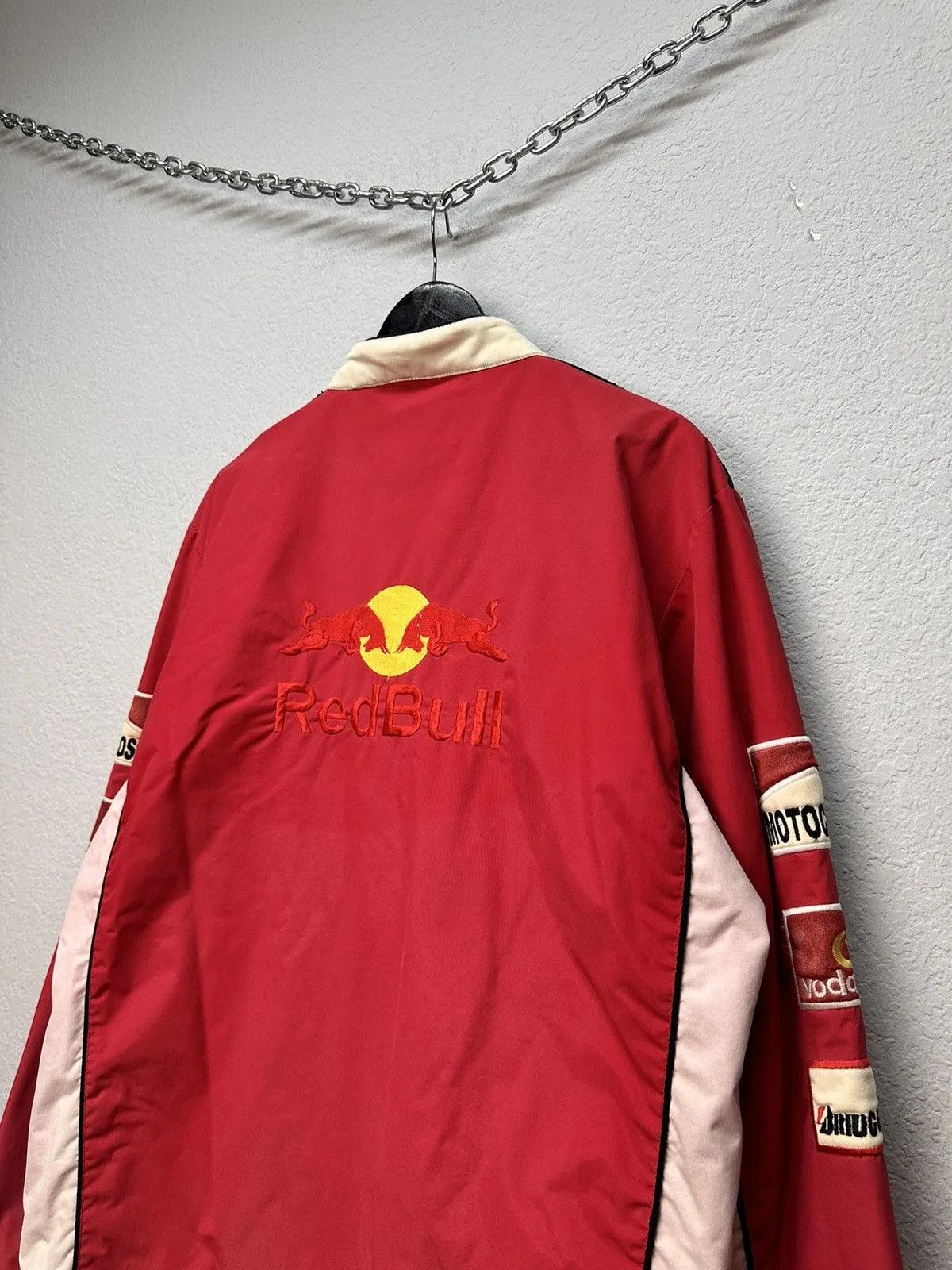 Red Bull Racing Jacket Moto Vodafone F1 Nascar Leather Red Bull Lucky Size US XXL / EU 58 / 5 - 13 Thumbnail