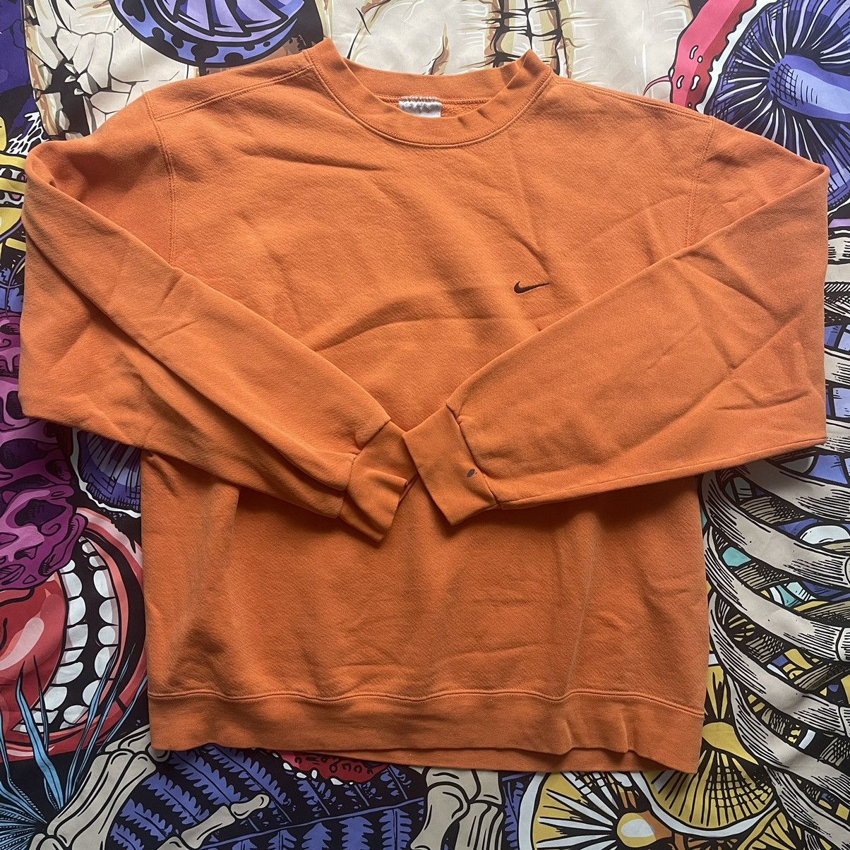 Nike Vintage orange Nike light sweatshirt Size US XL / EU 56 / 4 - 1 Thumbnail