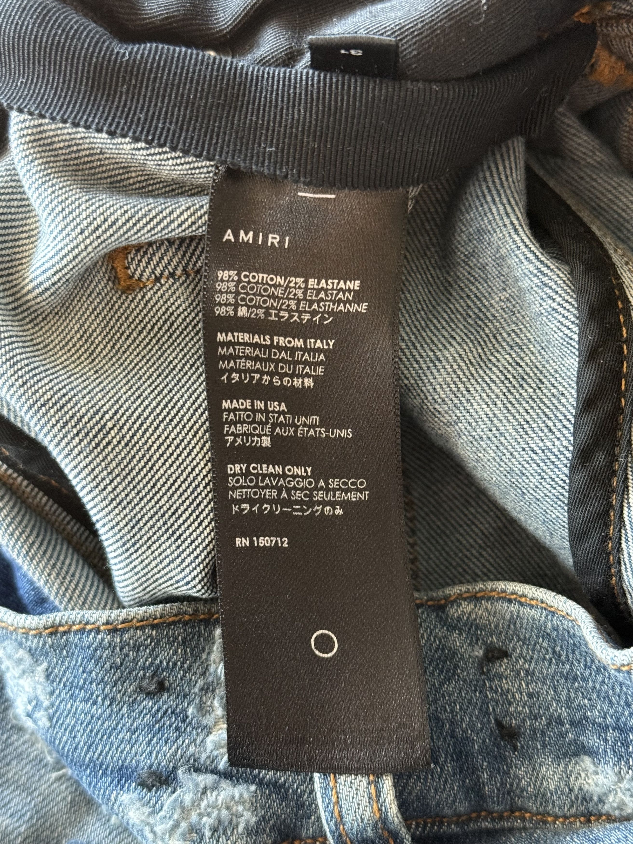 Amiri Amiri Indigo & Blue Patch MX1 Jeans Size US 31 - 4 Thumbnail