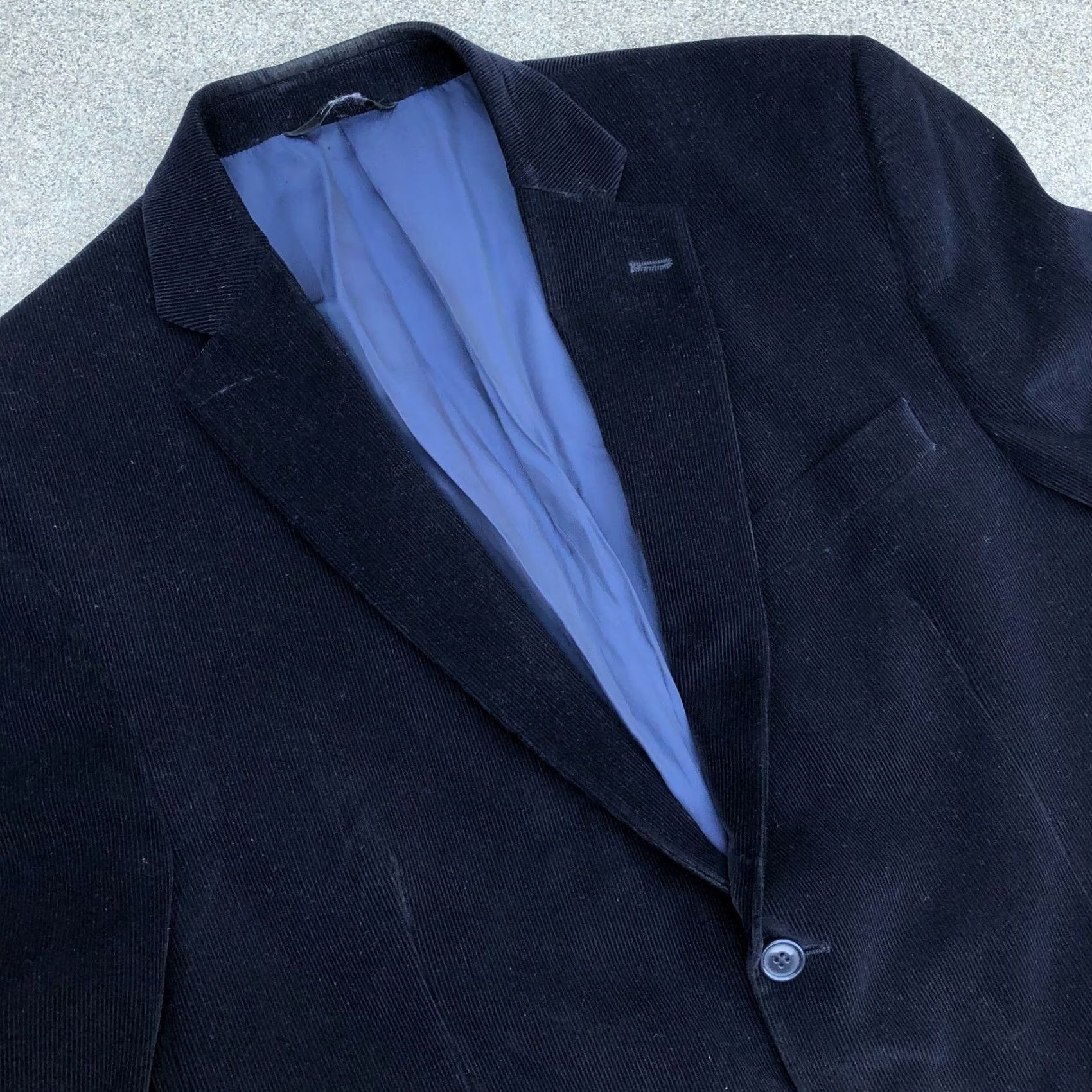 Apt. 9 APT 9 Corduroy Blazer Jacket Men Blue 44S Long Sleeve Button Shirt? Size US XXL / EU 58 / 5 - 3 Thumbnail