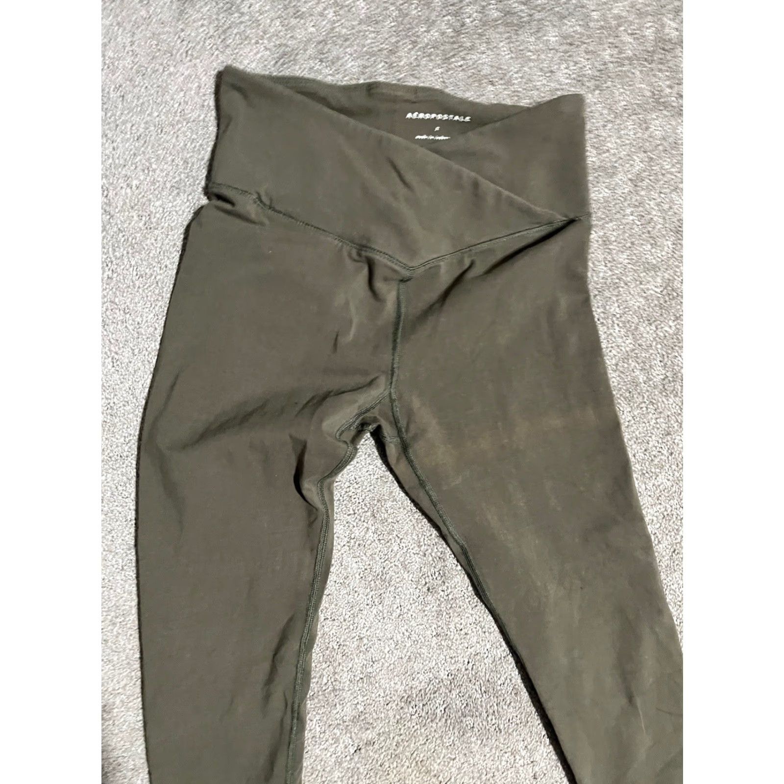 Vintage Aéropostale Green Leggings Women’s Size Small EUC Size 28" / US 6 / IT 42 - 2 Thumbnail