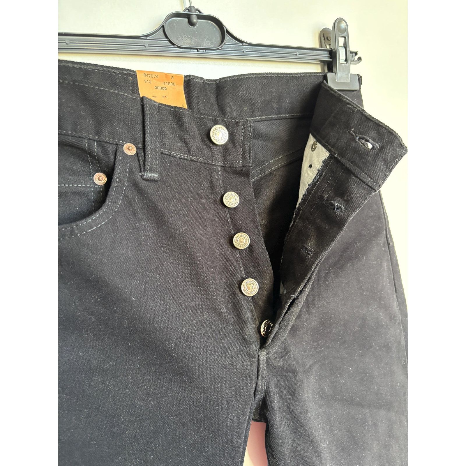 Japanese Brand × Levi's × Levi's Vintage Clothing Deadstock Levi's 501-0114 USA W29 L32 Black 90s Raw Denim Size US 29 - 5 Thumbnail