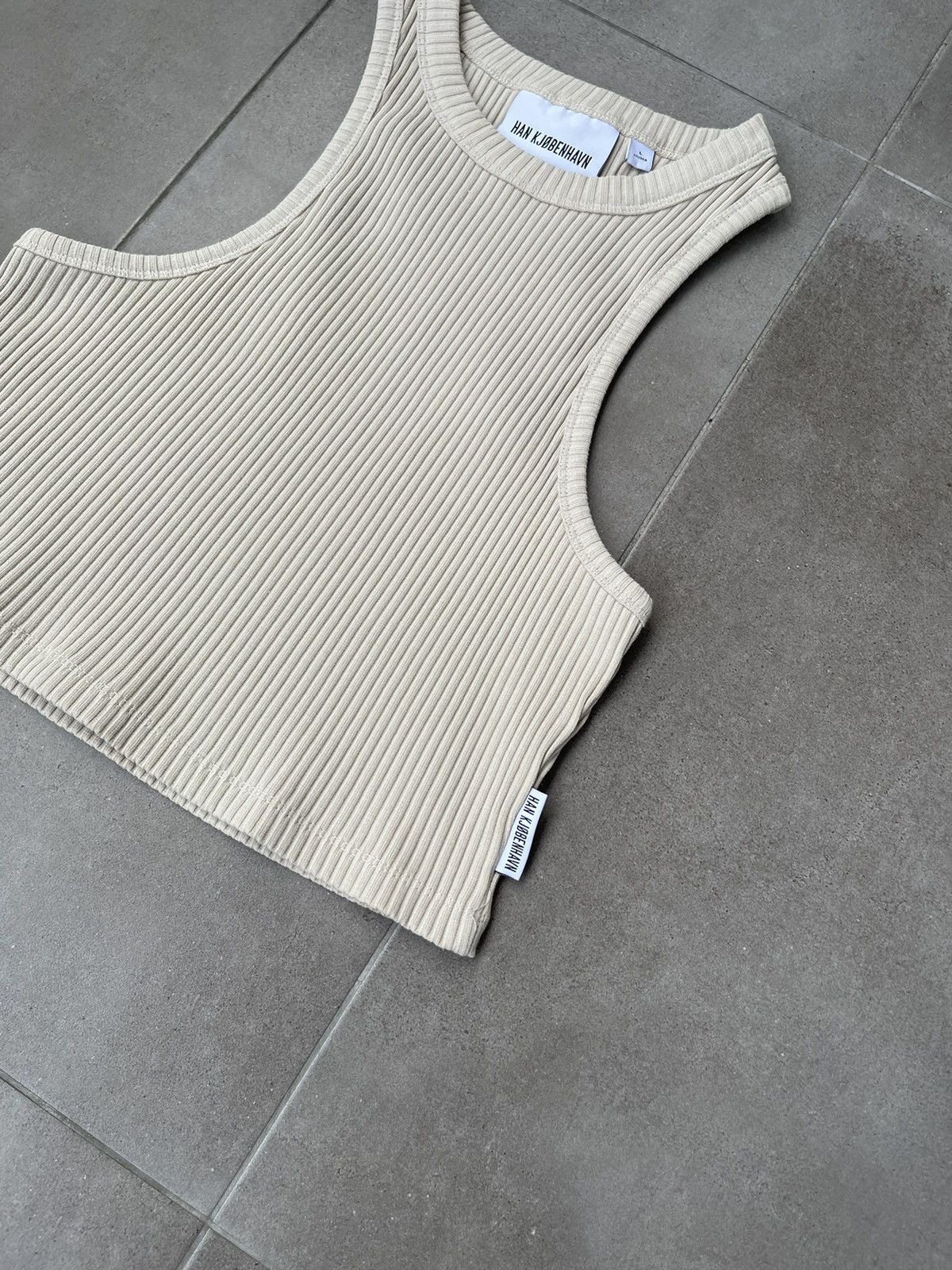 Han Kjobenhavn !DS! SS23 Han Kjobenhavn Cropped Racer Beige Top Size M / US 6-8 / IT 42-44 - 6 Thumbnail
