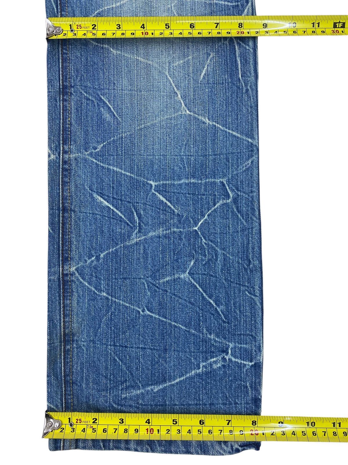 Japanese Brand Japanese Brand Light Wash HoneyComb Style Straight Leg Jeans Size US 31 - 9 Thumbnail