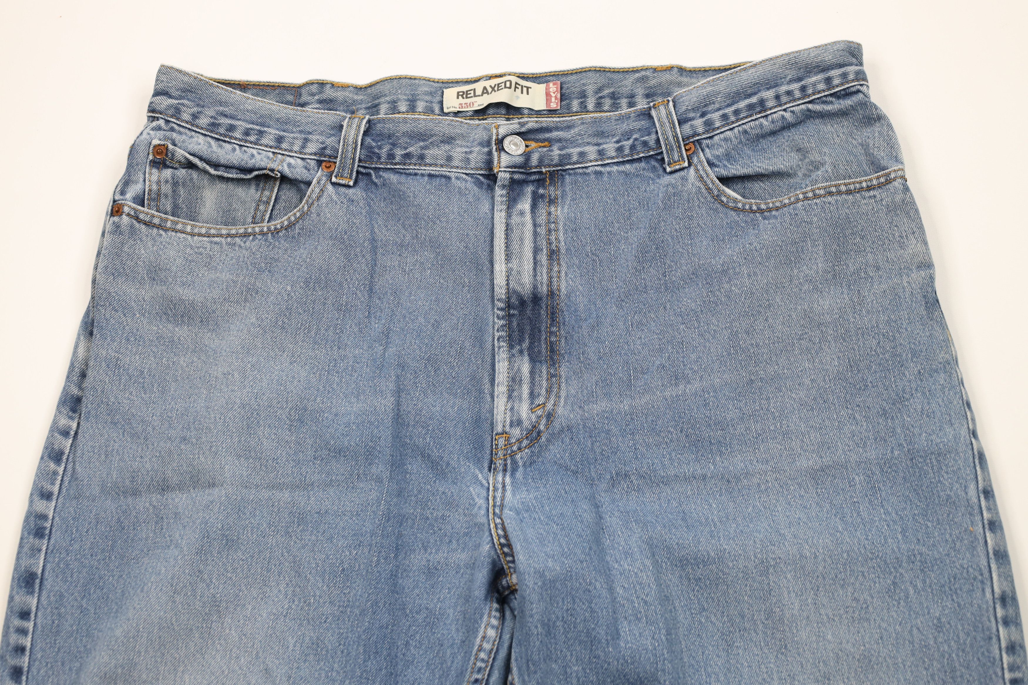 Levi's Vintage Y2K Levis 550 Relaxed Fit Denim Jeans Blue Cotton Size US 42 / EU 58 - 2 Thumbnail