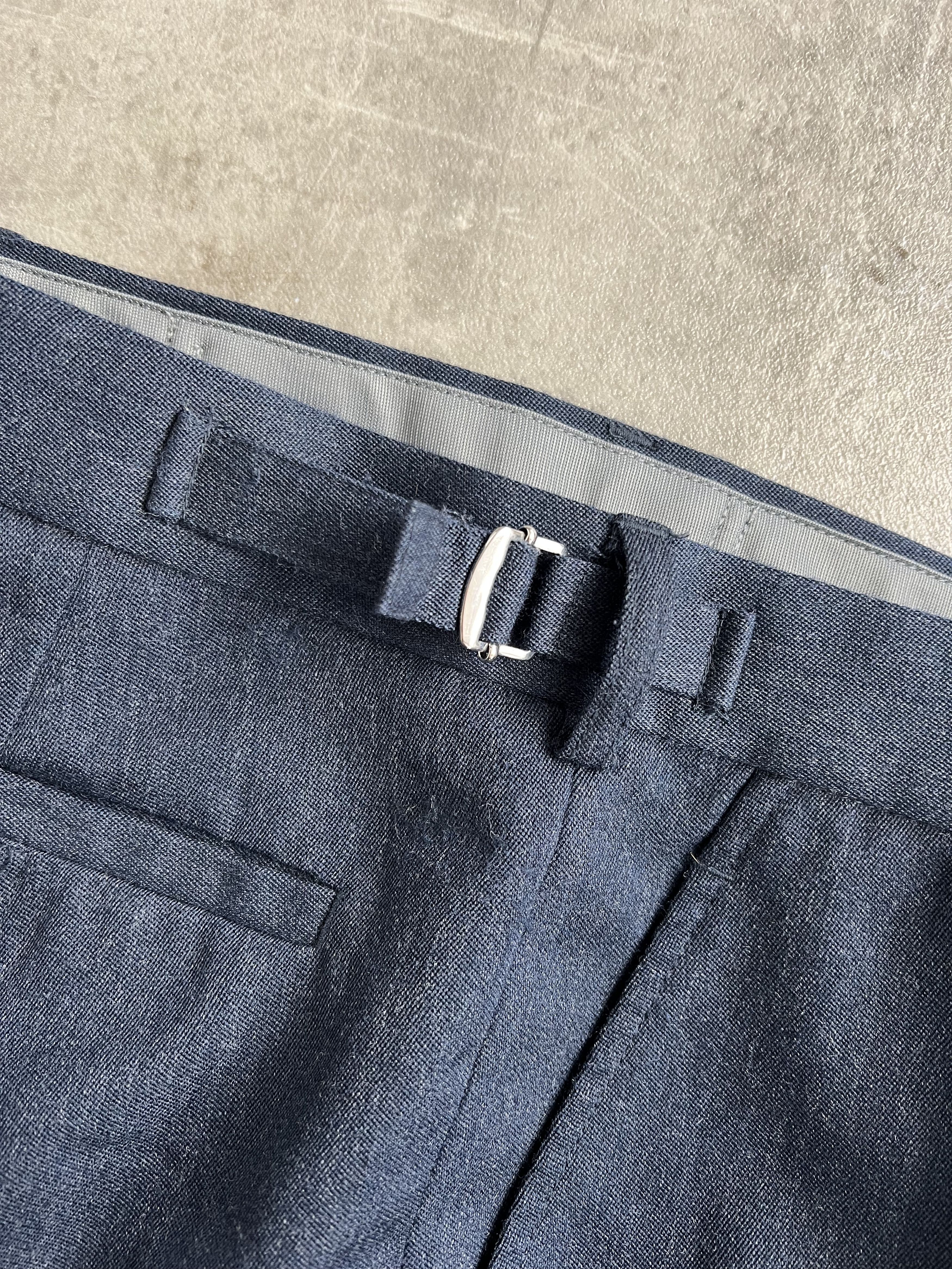Vintage BRITISH AIR FORCE WOOL TAILOR PANTS BLUE Size US 33 - 6 Thumbnail