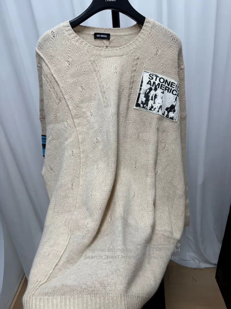 Raf Simons Raf Simons Knit Wool Appliqué Sweater OS Version XS Size Size XS / US 0-2 / IT 36-38 - 7 Thumbnail