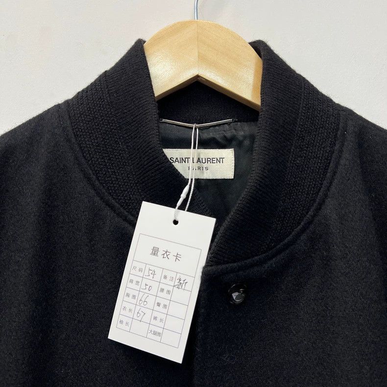 Saint Laurent Paris Saint Laurent Paris Classic wool baseball jersey-2506 Size US L / EU 52-54 / 3 - 3 Thumbnail