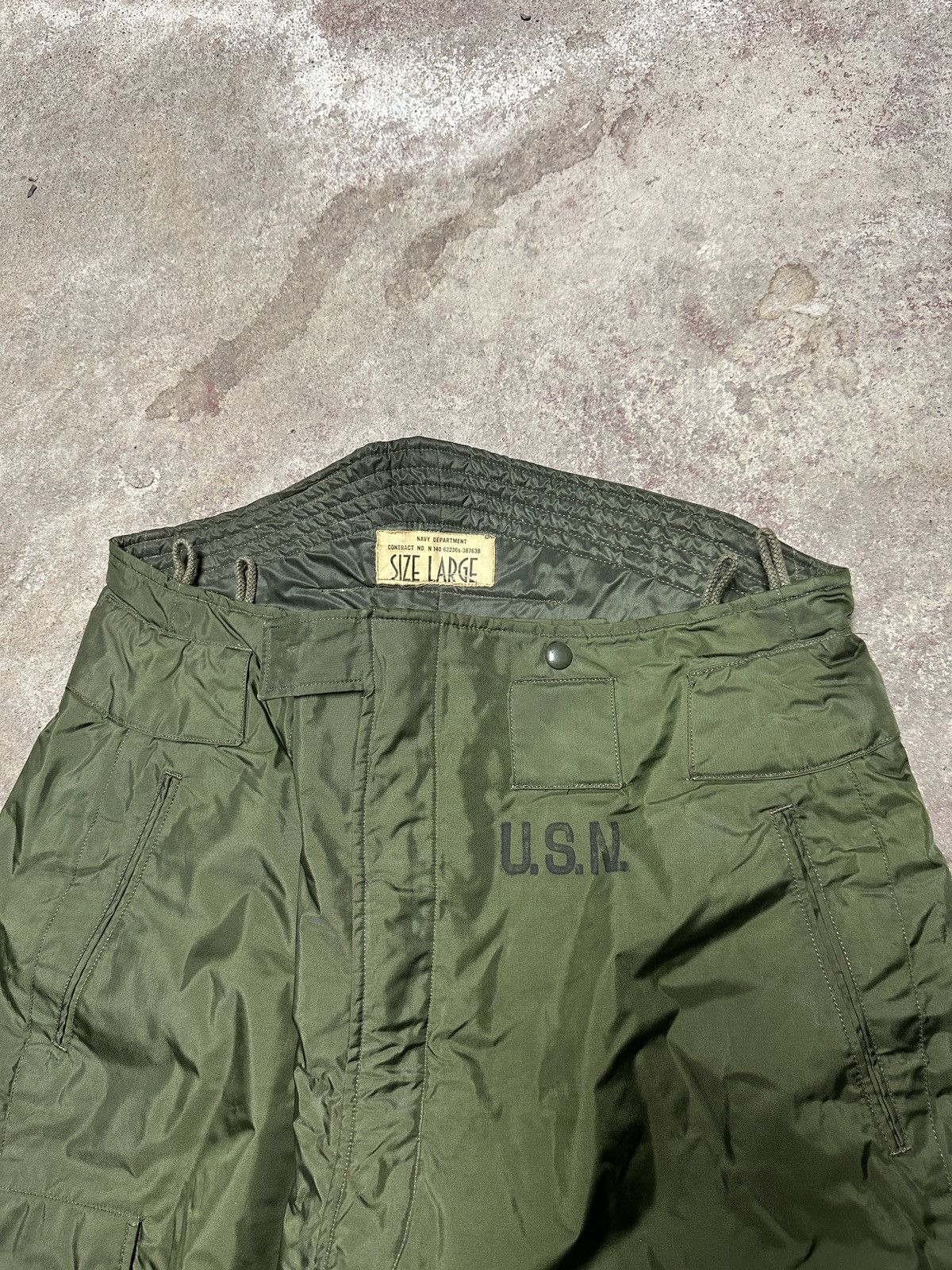 Vintage USN Military Insulated Extreme Cold Weather cargo deck pant Size US 40 / EU 56 - 4 Thumbnail