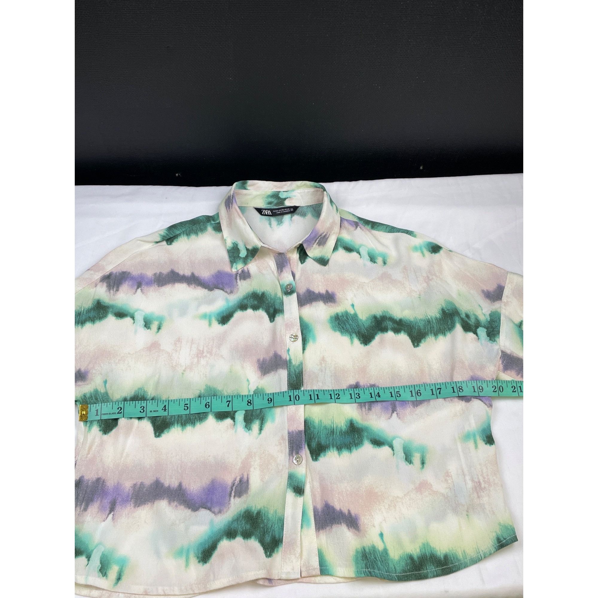 Other Zara Women's Cream Multi Color Shirt & Short Set Size XS SKU Size XS / US 0-2 / IT 36-38 - 10 Thumbnail