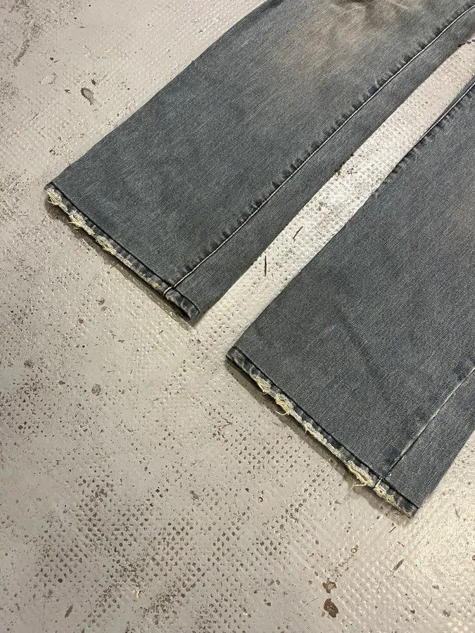 Vintage AW2003 Dolce & Gabbana Faded Light Blue Flared Jeans Size US 30 / EU 46 - 7 Thumbnail