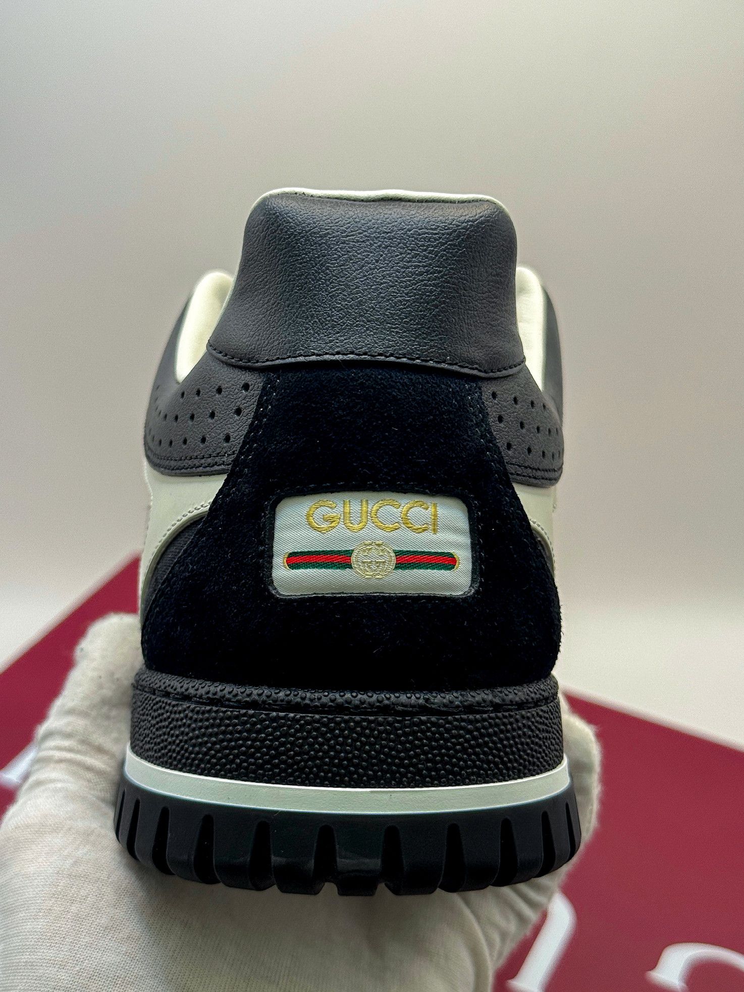 Gucci Gucci Re-Web GG Supreme Monogram Black Luxury Sneakers Size US 13 / EU 46 - 15 Thumbnail