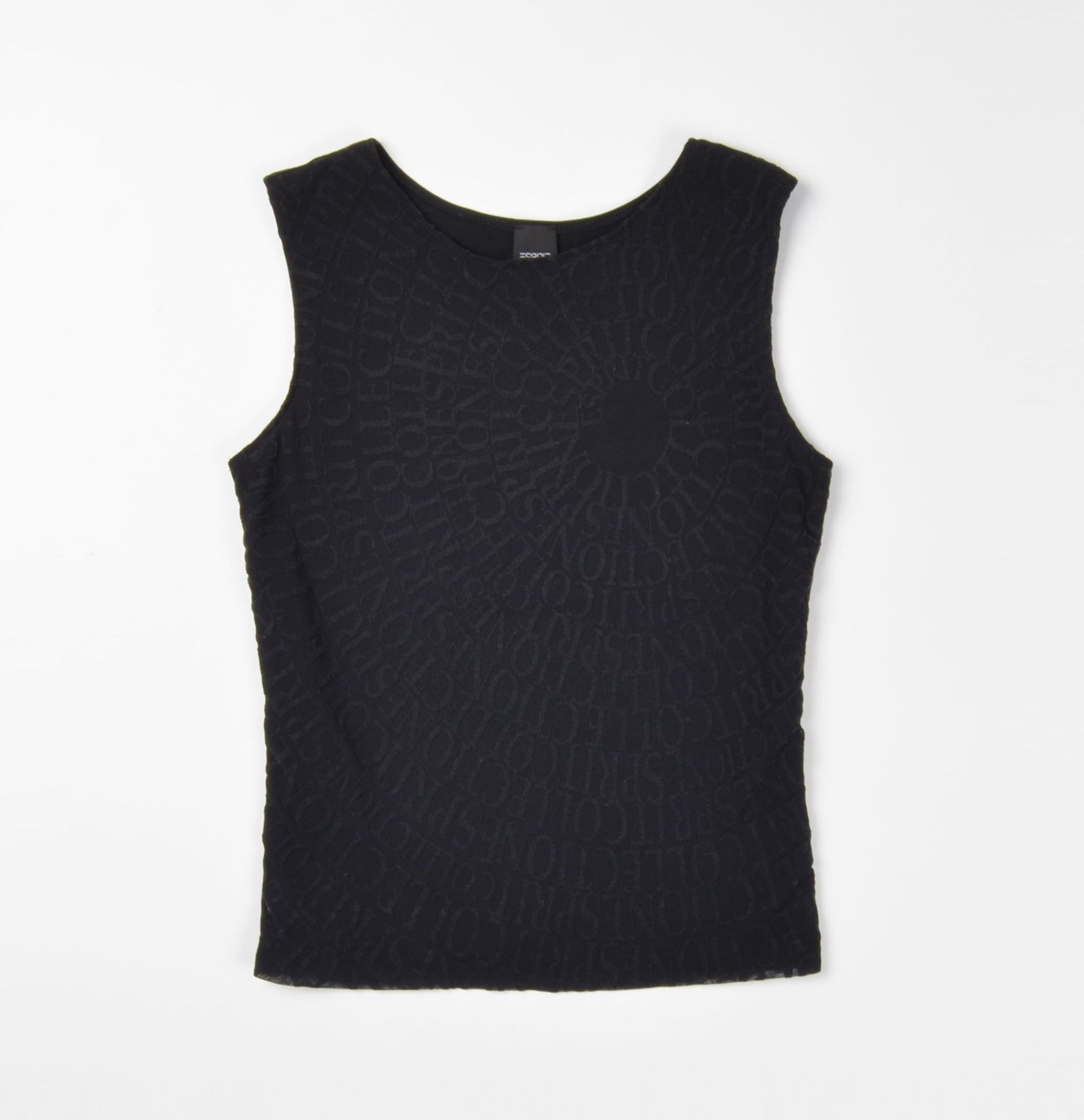 Esprit Vintage Esprit Y2K Mesh Monogramm Black Grunge Top Size M / US 6-8 / IT 42-44 - 4 Thumbnail