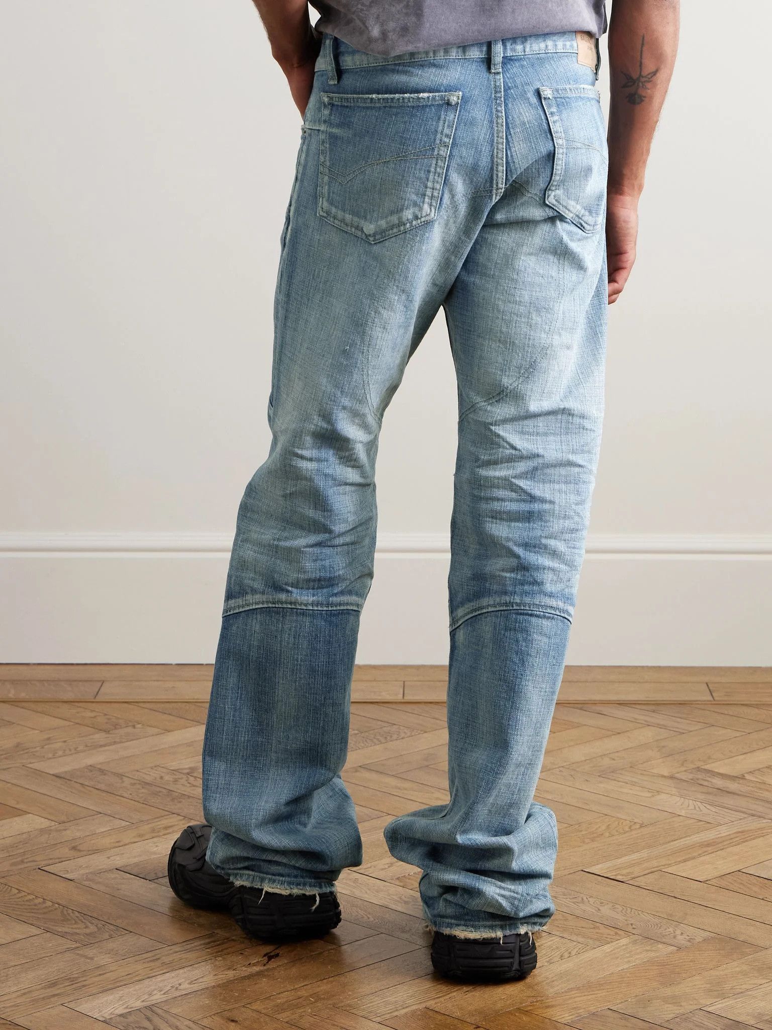 Balenciaga o1srvl11e0526 Fitted Low-Waist Pants in Blue Size US 34 / EU 50 - 4 Thumbnail
