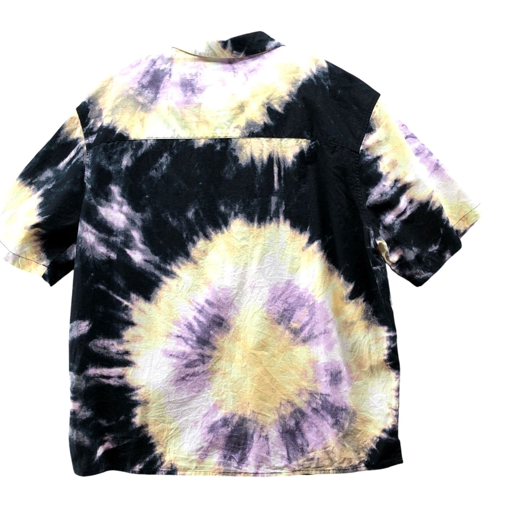H&M H&M Cotton Linen Shirt Mens L Tie Dye Short Sleeve Button Up Purple Resort Beach Hawaiian Tropical Button-Down Collared Casual Travel Mens L Blue Size US L / EU 52-54 / 3 - 2 Thumbnail