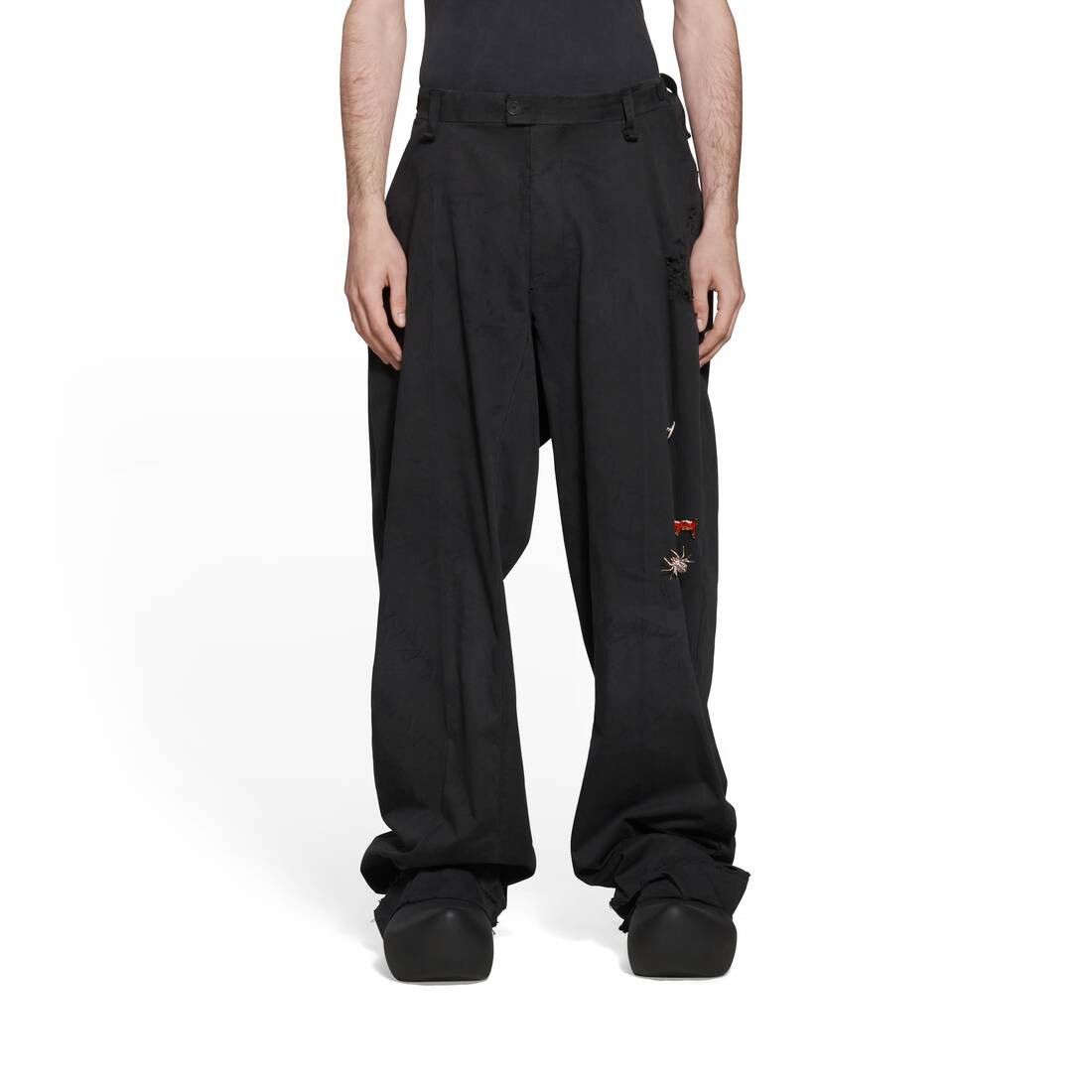 Balenciaga o1tr1nto1025 Goth Tailored Pants in Black Size US 28 / EU 44 - 5 Thumbnail