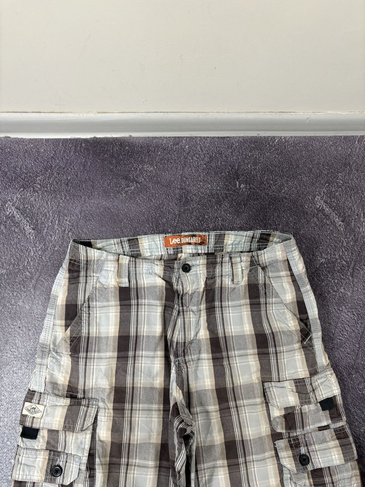 Lee Vintage Lee Checkered Dad Hype American Cargo Shorts Size US 32 / EU 48 - 8 Thumbnail