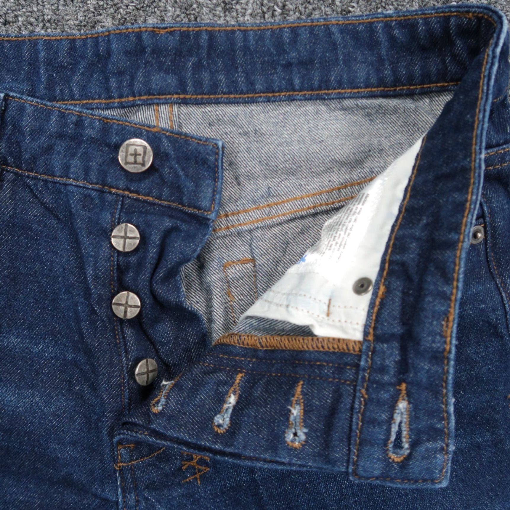Ksubi KSUBI Jeans Mens 30x31 Blue Chitch Real Deal Denim Button Fly Tapered Jeans Men's Regular 5-Pocket Blue Denim Vintage No N/A Size US 30 / EU 46 - 4 Thumbnail