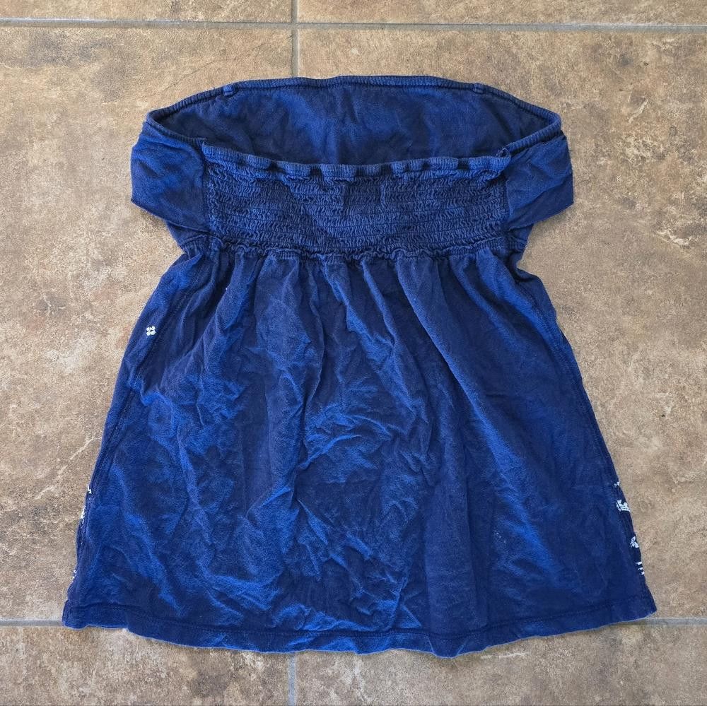 Designer Navy White Detailed SO Tube Top Size M / US 6-8 / IT 42-44 - 2 Thumbnail