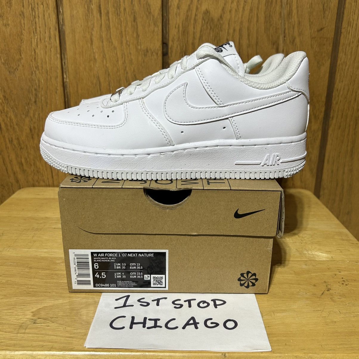 Nike Nike Air Force 1 Low Next Nature White Grey DC9486-101 6 NEW Size US 6 / IT 36 - 3 Thumbnail