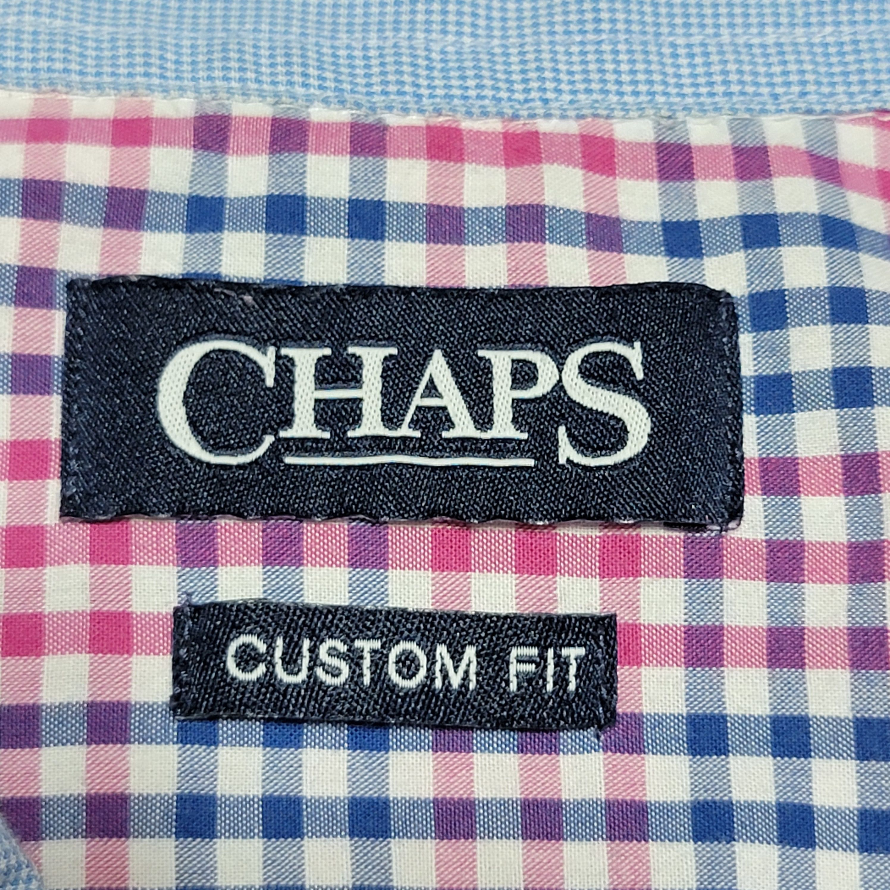 Chaps Chaps LS Custom Fit Small Squares Full Button Shirt - XXL Size US XXL / EU 58 / 5 - 4 Thumbnail
