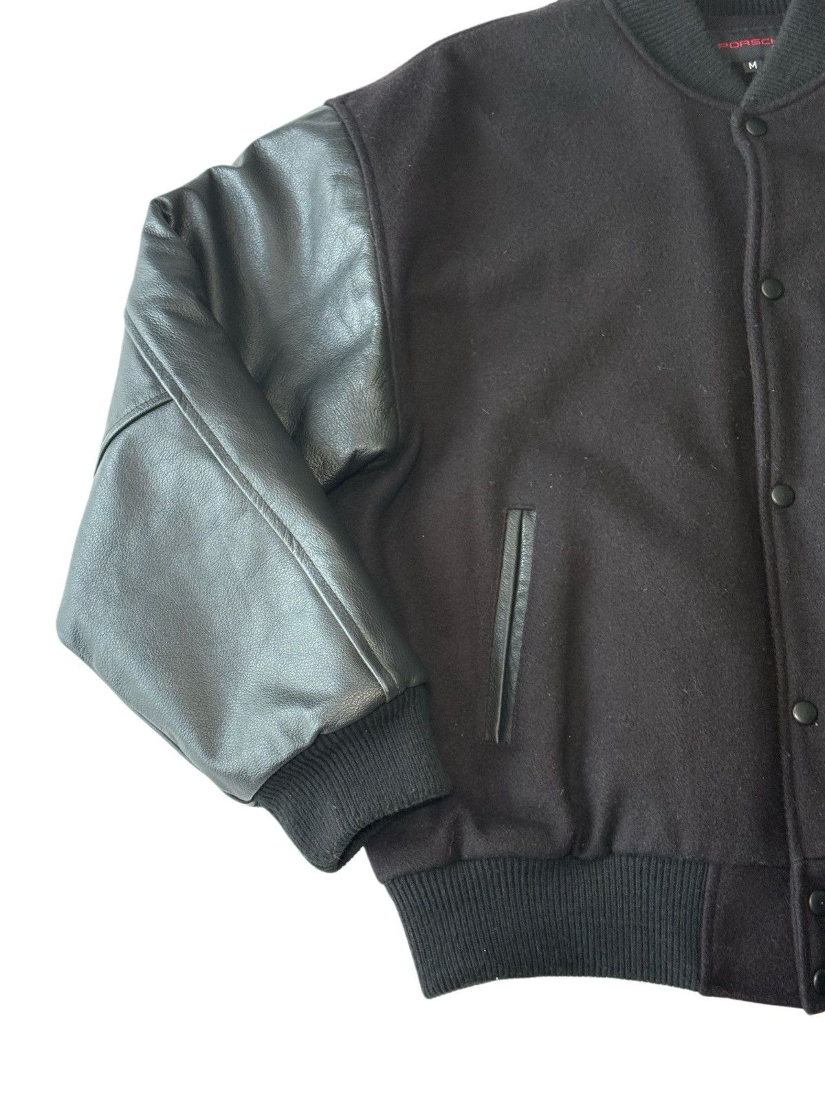 Porsche Design Vintage Porsche Black Varsity Jacket Size US M / EU 48-50 / 2 - 3 Thumbnail