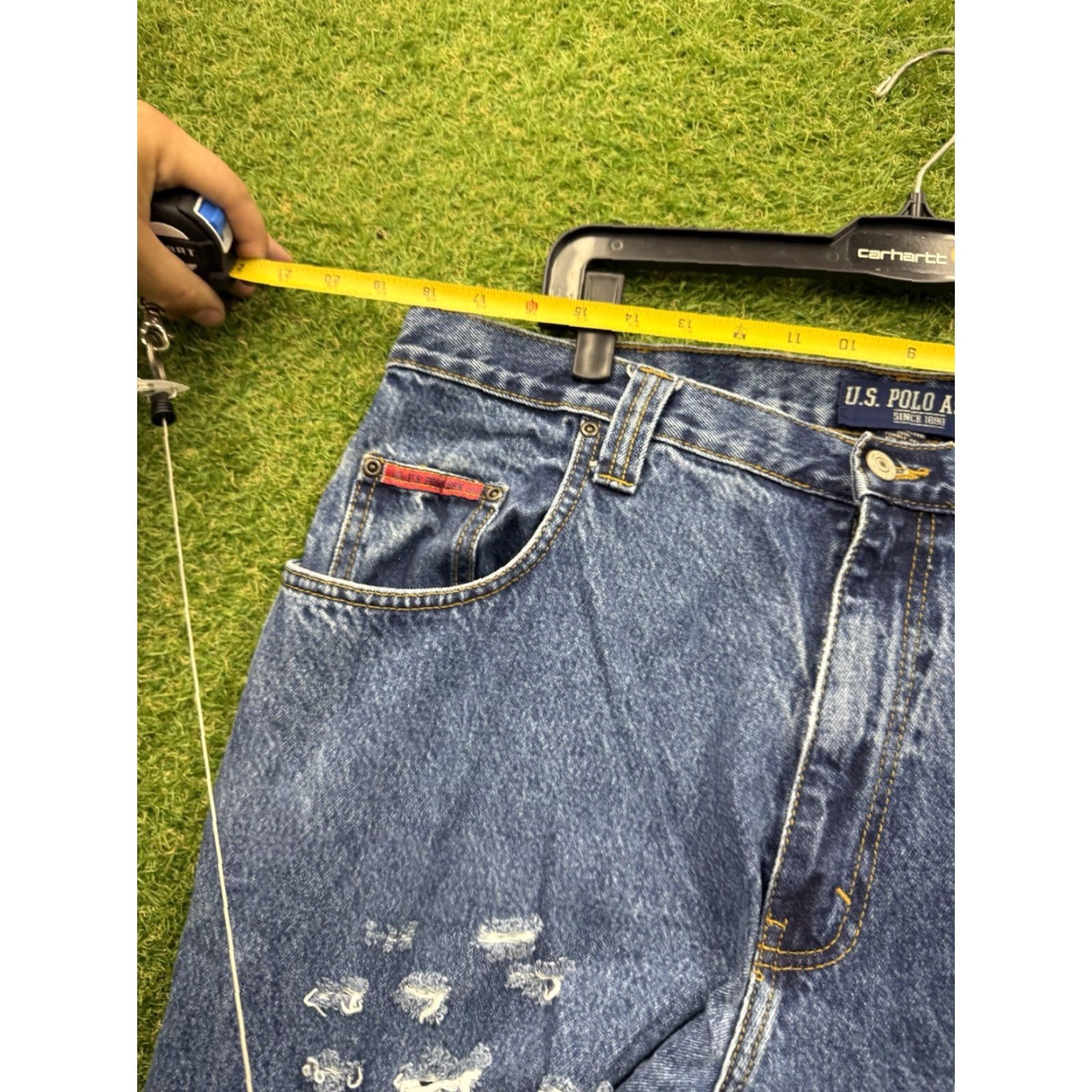 Vintage VINTAGE US Polo Assn Denim Jeans Mens 38x34 Baggy Wide-Leg 2000s Blue 5-Pocket Relaxed Mens Jeans West Size US M / EU 48-50 / 2 - 3 Thumbnail