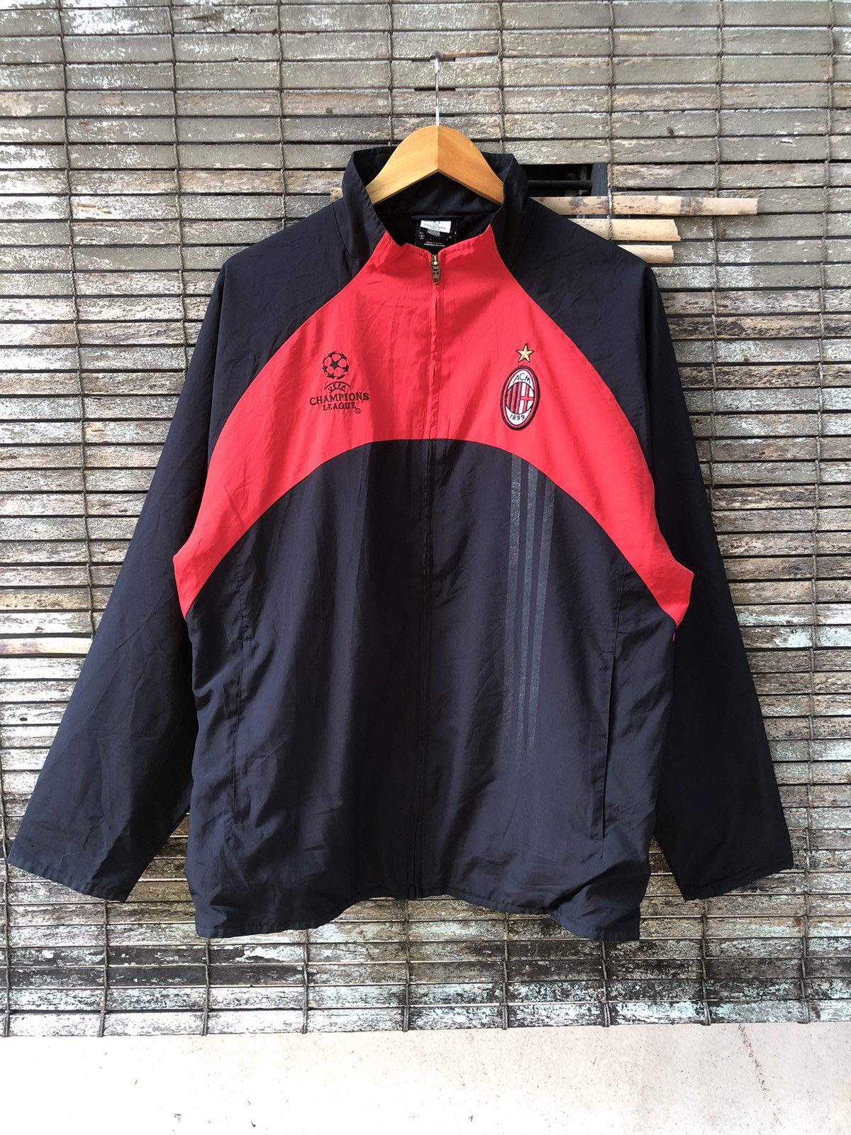 adidas AC MILAN　90s OPEL NylonJacket adidas AC MILAN 90s OPEL NylonJacket Vintage 90s AC Milan