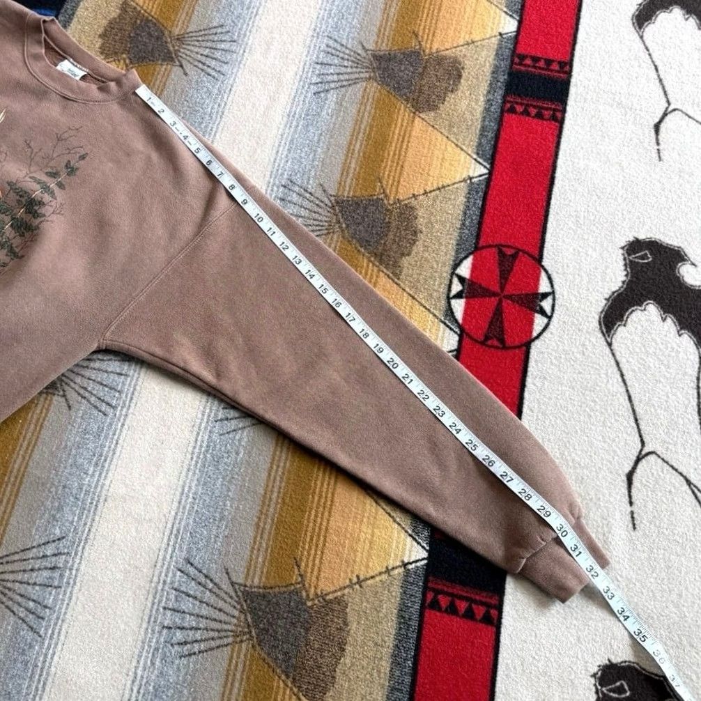 Vintage VINTAGE 90s Deer Nature Outdoor Sweatshirt XL Brown USA Mens Size US XL / EU 56 / 4 - 7 Thumbnail