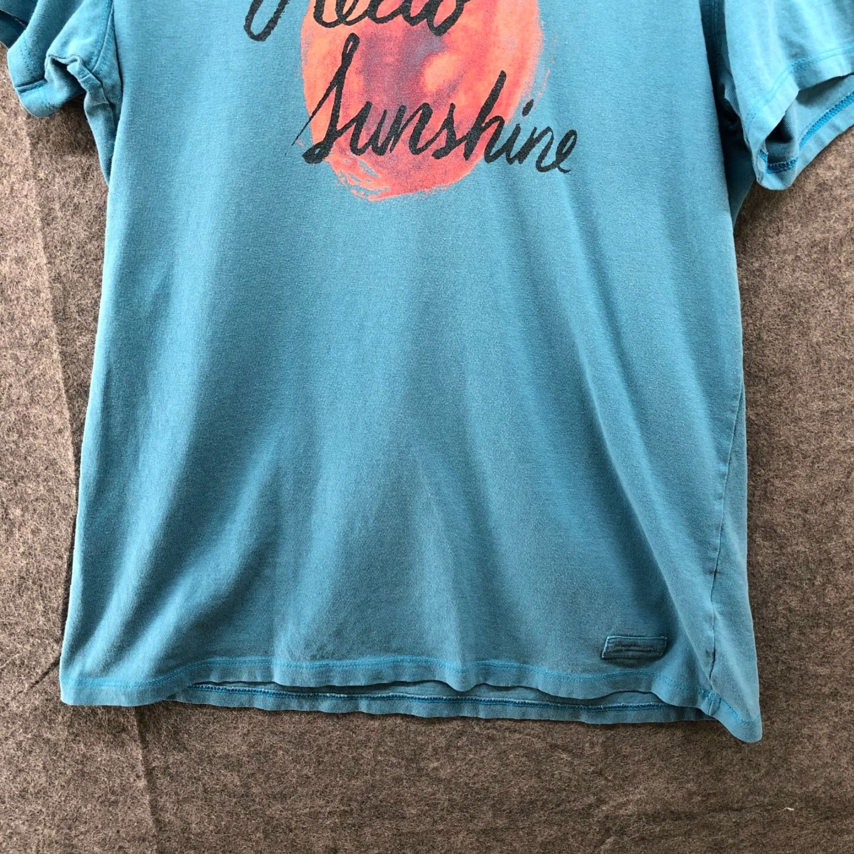 Life is Good Life Is Good Classic Fit T Shirt Womens M Blue Short Sleeve Hello Sunshine Size M / US 6-8 / IT 42-44 - 4 Thumbnail