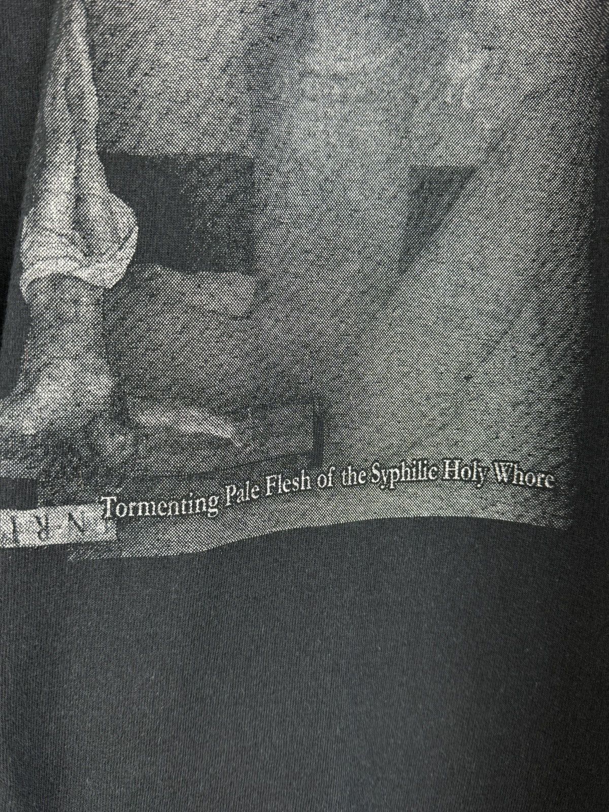 Band Tees Vintage Anima Damnata Shit Sex Satan 2005 Metal Long Sleeve Size US XL / EU 56 / 4 - 3 Thumbnail