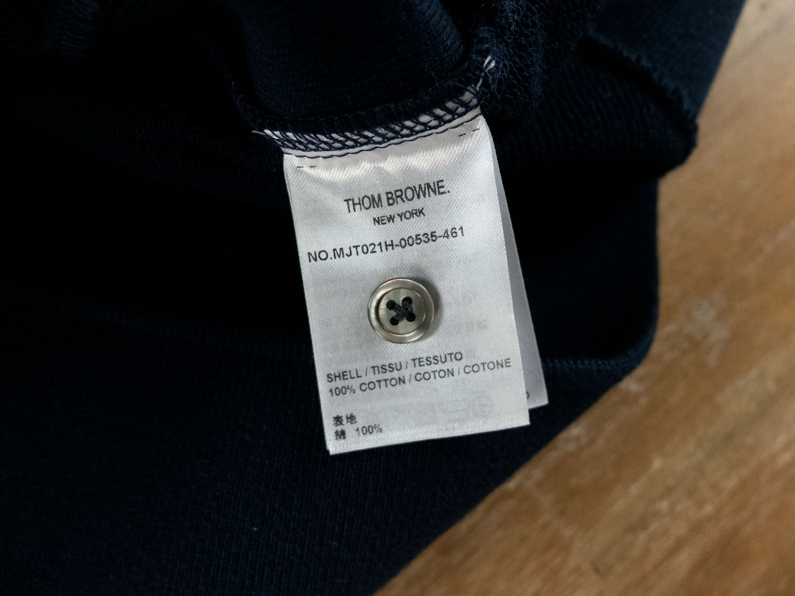 Thom Browne THOM BROWNE navy blue 4 bar stripe sweatshirt 2 / Medium Size US M / EU 48-50 / 2 - 11 Thumbnail