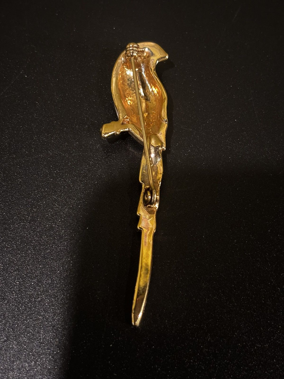 Other Gold-tone bird brooch with rhinestones Size ONE SIZE - 2 Thumbnail