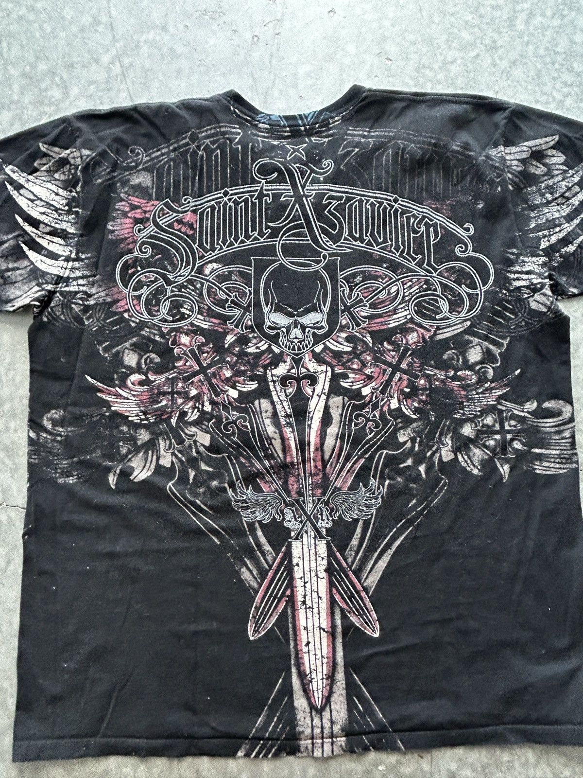 Vintage Vintage Y2K Saint Xzavier Graphic Tee Skater Style Size US XL / EU 56 / 4 - 5 Thumbnail