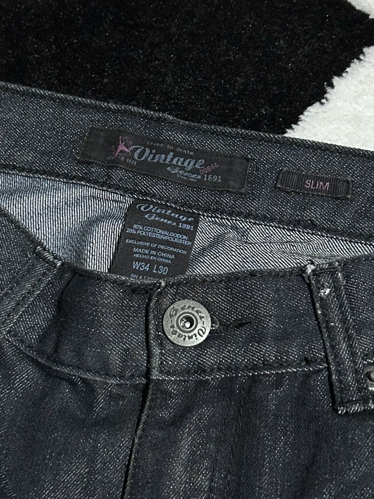 Other Dark Navy Distressed Jeans Size US 34 / EU 50 - 3 Thumbnail