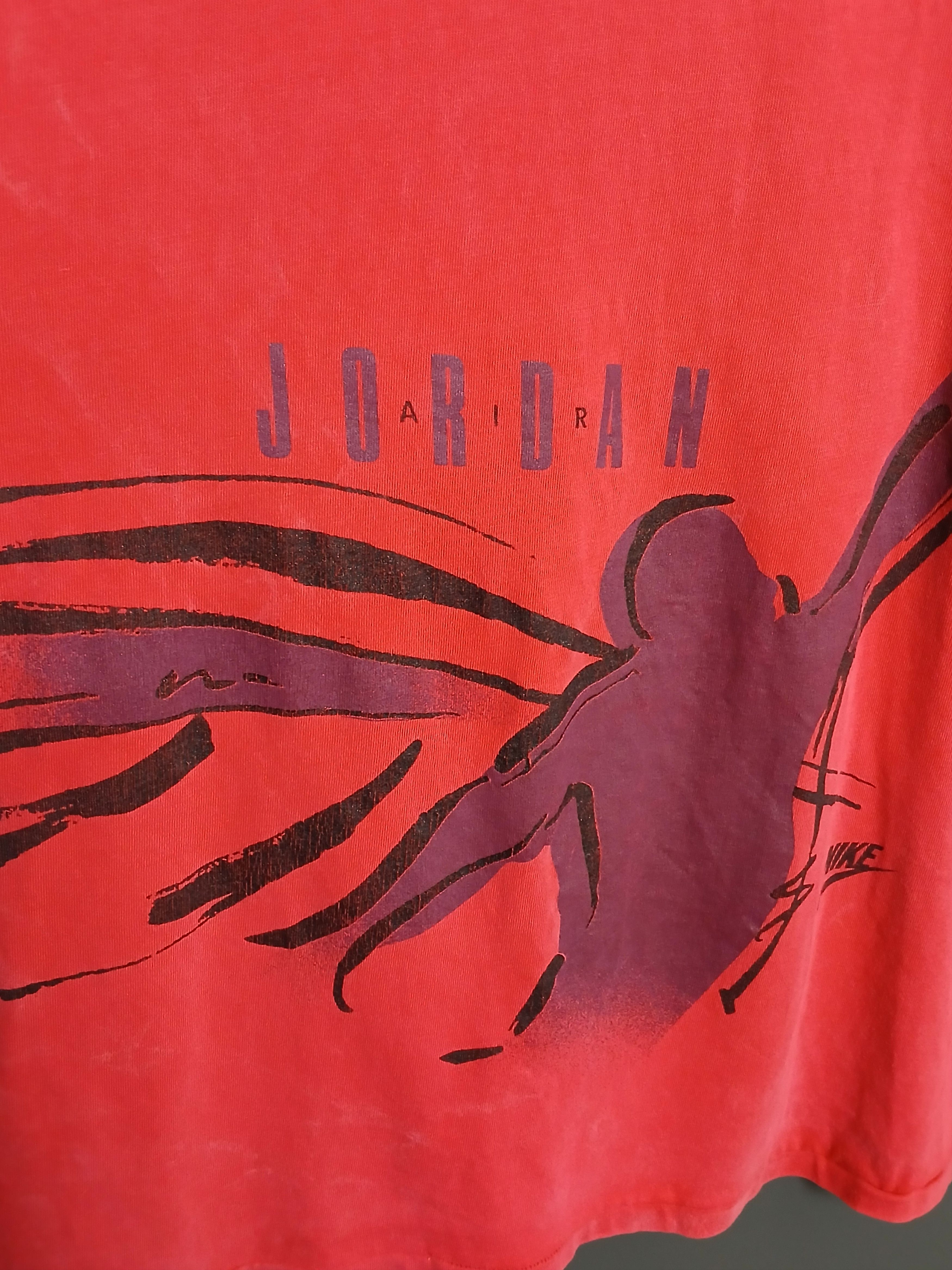 Jordan Brand × Nike × Vintage Vintage Nike AIR Jordan T-Shirt Size US XL / EU 56 / 4 - 3 Thumbnail